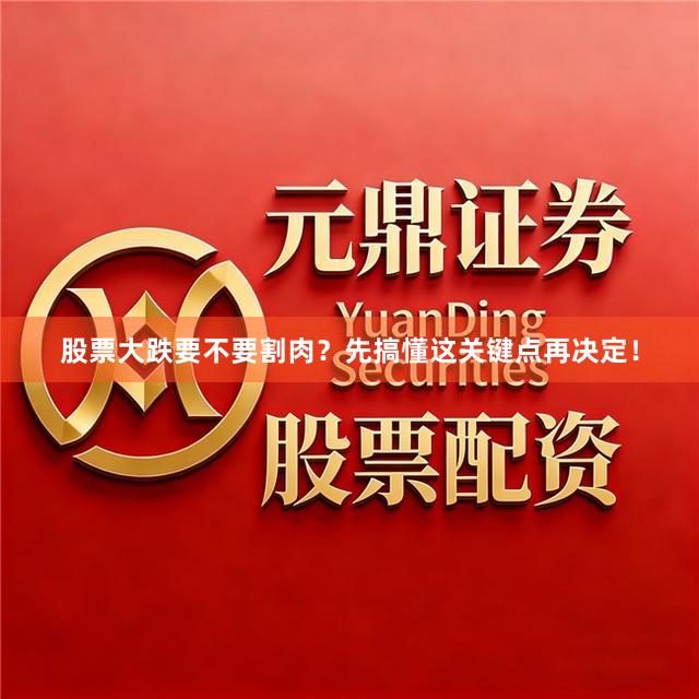 股票大跌要不要割肉？先搞懂这关键点再决定！