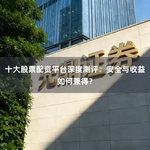 十大股票配资平台深度测评：安全与收益如何兼得？